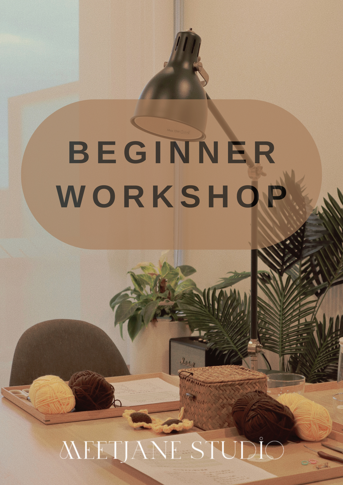 Crochet Workshop| Beginner class 【3 sessions】