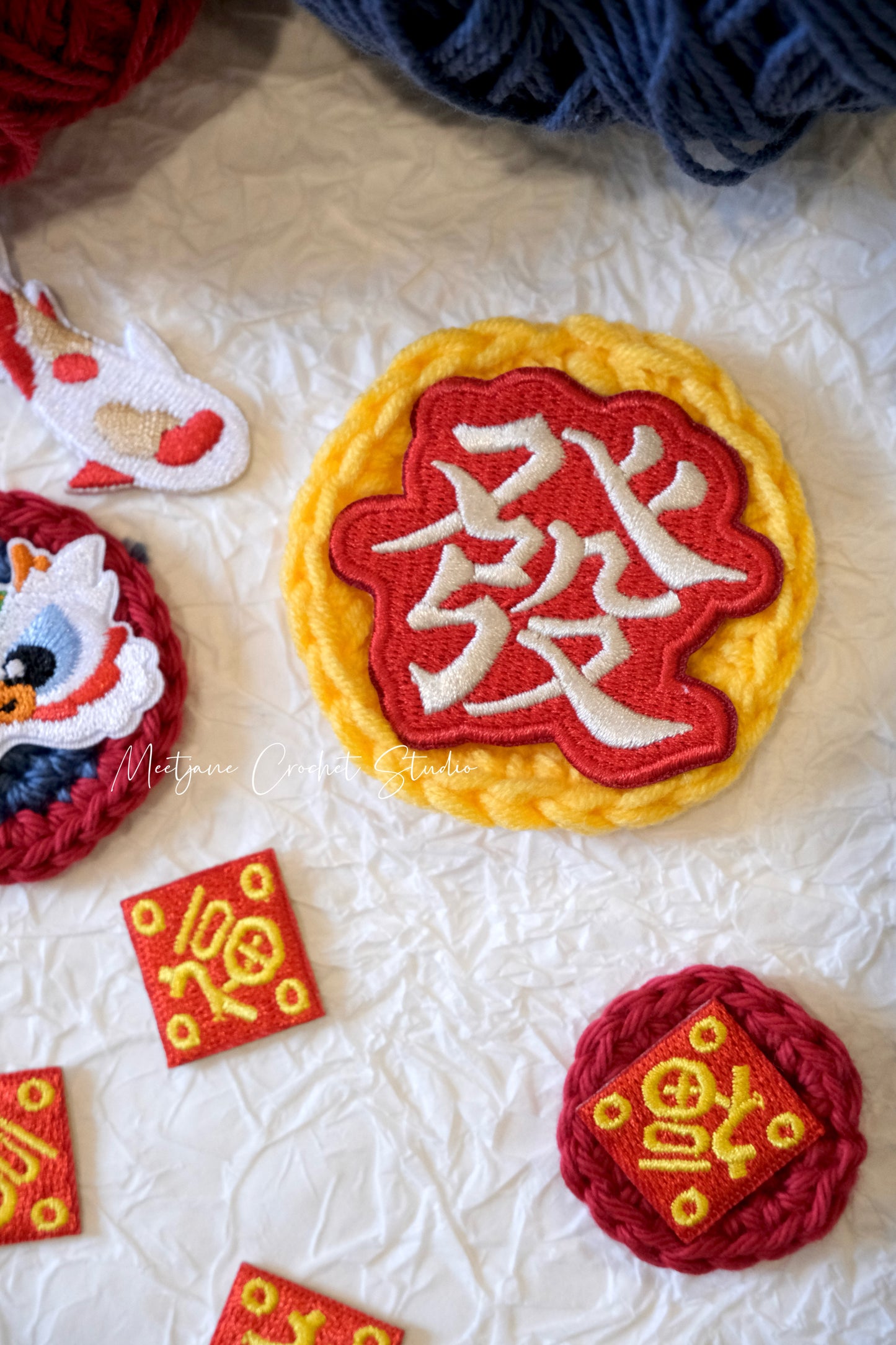 Crochet workshop|New Year craft| 11 Jan 2025. 3-5pm|New Year brooches/fridge magnets