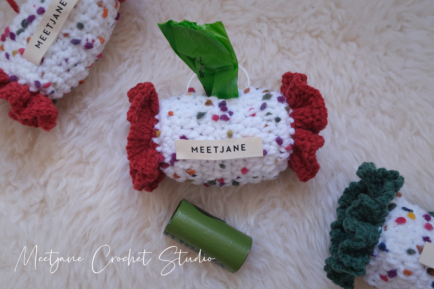 2023Christmas|Crochet for pets| dog poop bag|CANDY