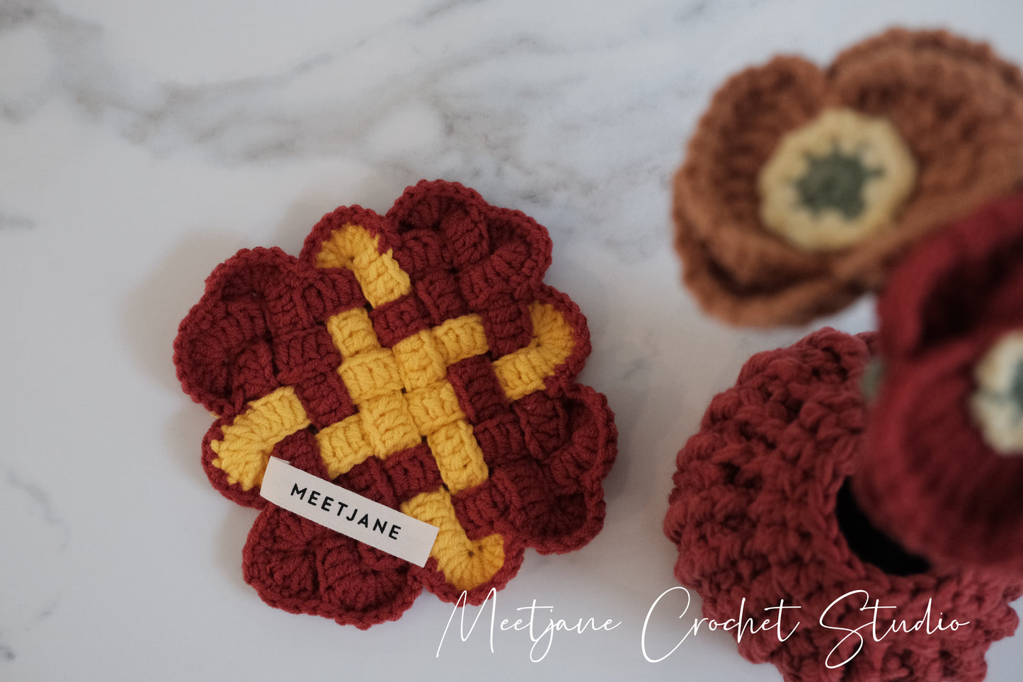Crochet Workshop| Learn to crochet Chinese New Year Coaster|Beginner friendly