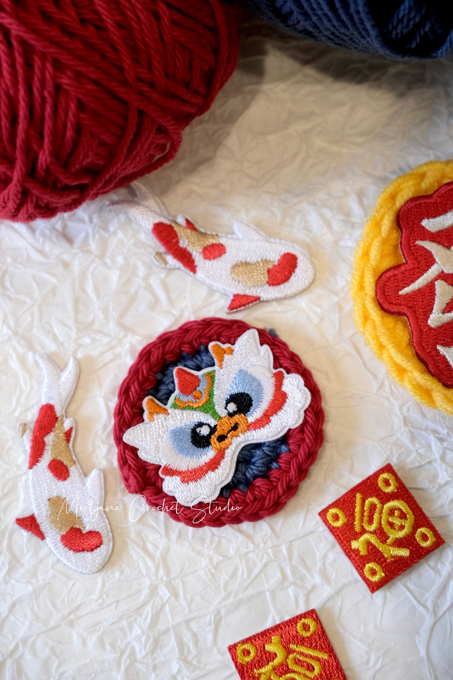 Crochet workshop|New Year craft| 11 Jan 2025. 3-5pm|New Year brooches/fridge magnets