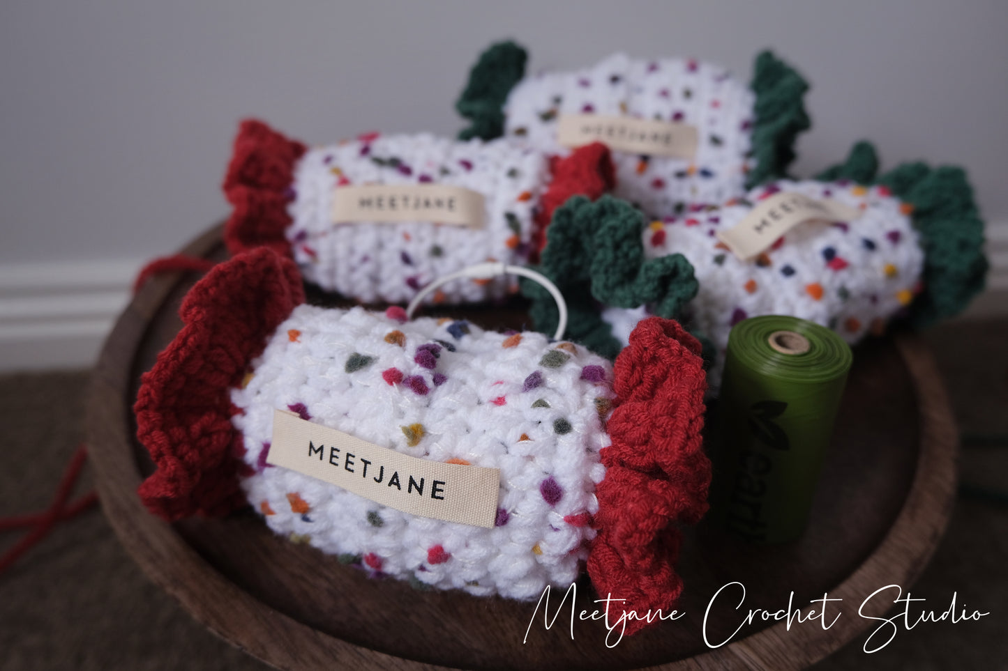 2023Christmas|Crochet for pets| dog poop bag|CANDY