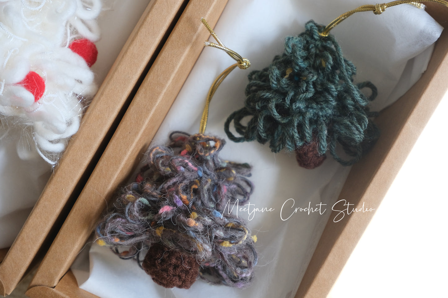 Crochet gift|Handmade Crochet Christmas Tree Gift Sets|Perfect for Holiday Gifting|Christmas gift under$50