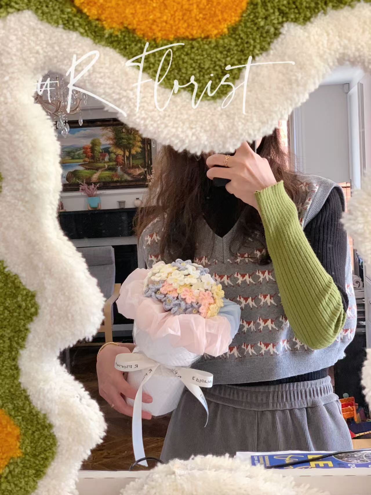 Meetjane bouquet| Melbourne handmade crochet flower |Pastel Blossom Dream|MELBOURNE ONLY