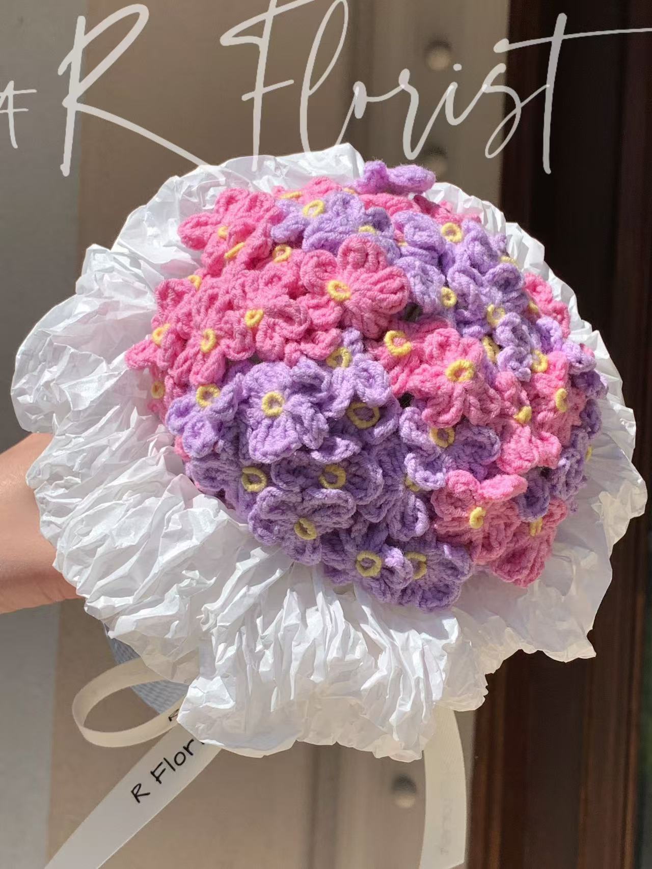 Meetjane bouquet| Melbourne handmade crochet flower |Berry Bloom Bouquet|MELBOURNE ONLY