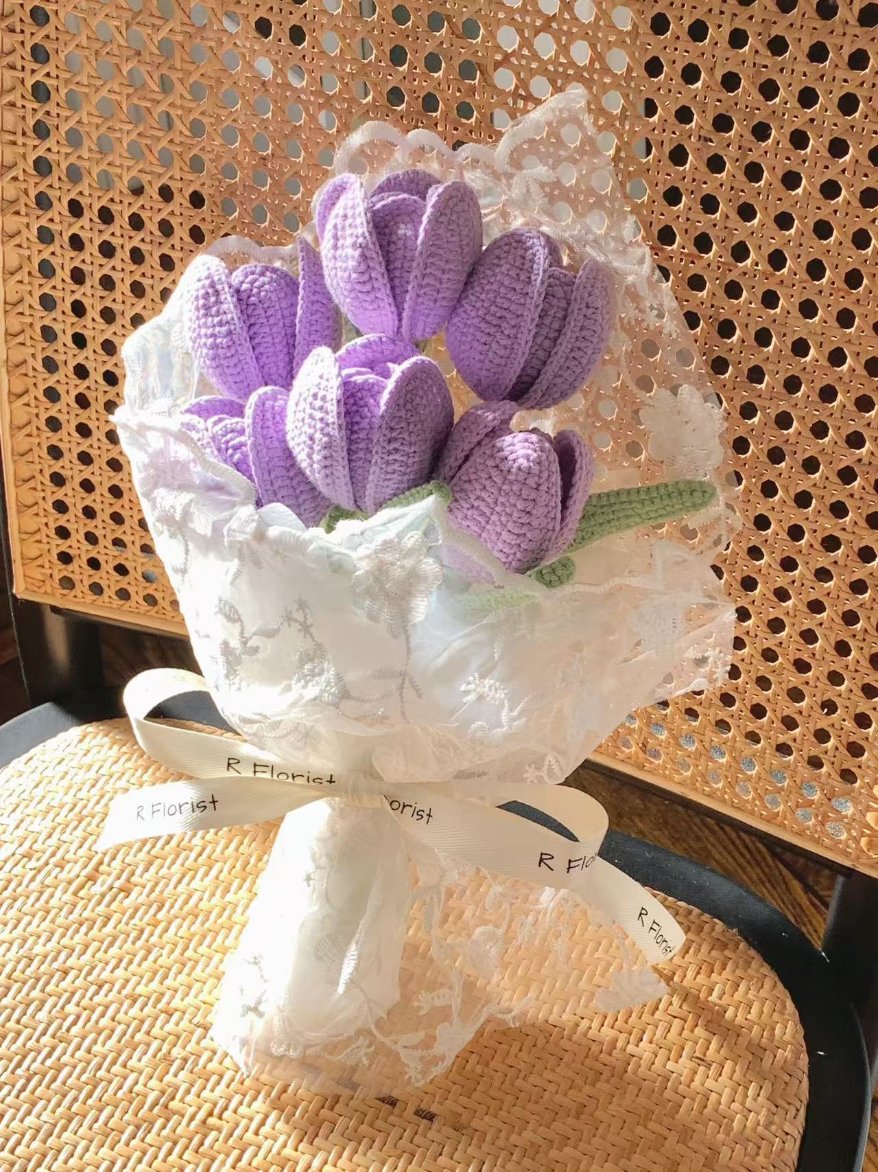 Meetjane bouquet| Melbourne handmade crochet flower |Whisper Tulip Collection|MELBOURNE ONLY