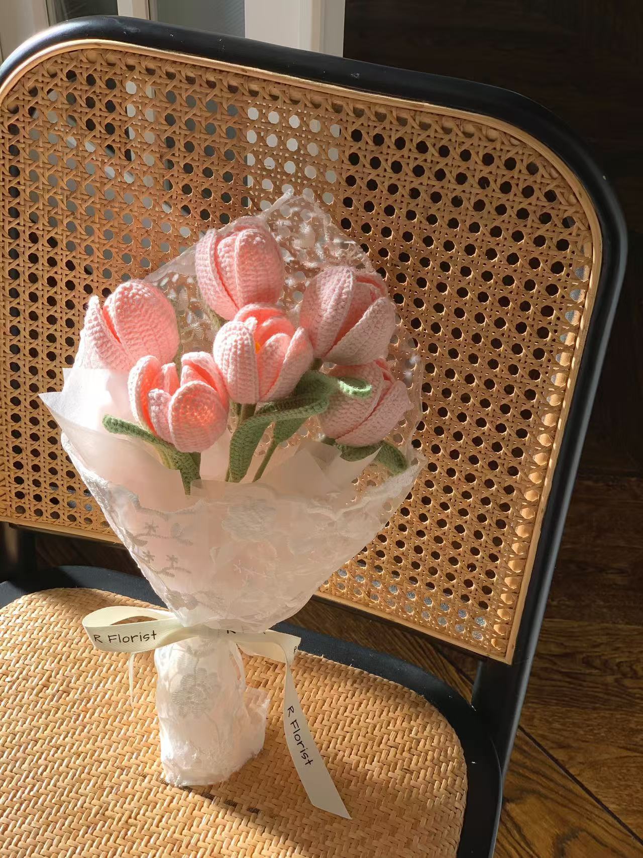 Meetjane bouquet| Melbourne handmade crochet flower |Whisper Tulip Collection|MELBOURNE ONLY