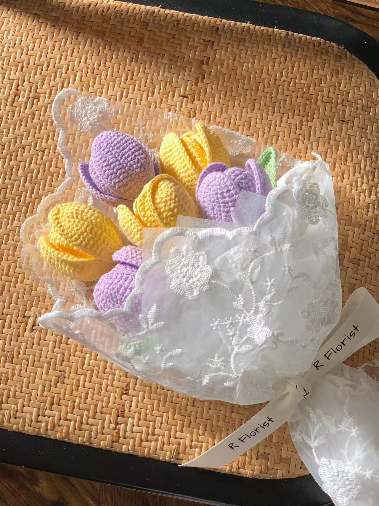 Meetjane bouquet| Melbourne handmade crochet flower |Whisper Tulip Collection|MELBOURNE ONLY