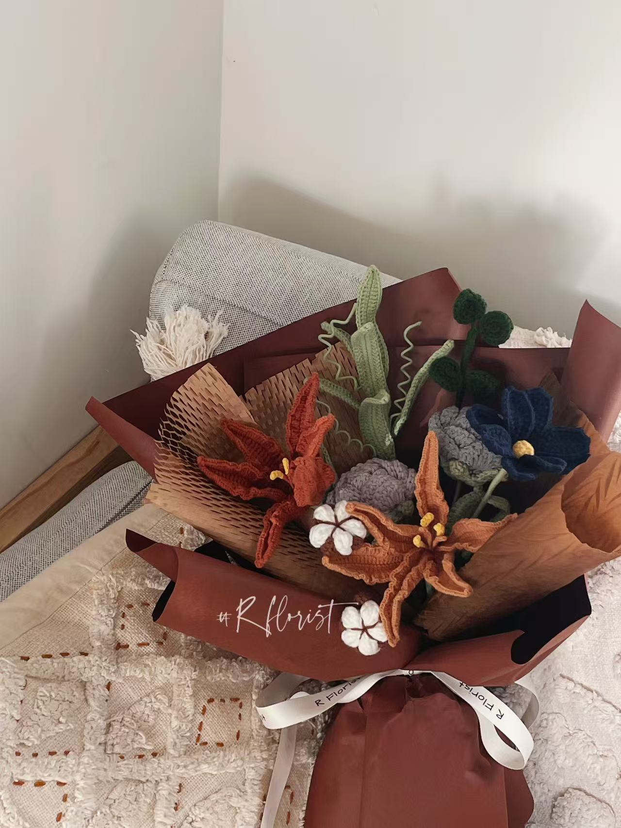 Meetjane bouquet| Melbourne handmade crochet flower |Autumn Poem Bouquet|MELBOURNE ONLY