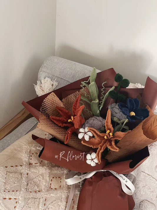 Meetjane bouquet| Melbourne handmade crochet flower |Autumn Poem Bouquet|MELBOURNE ONLY