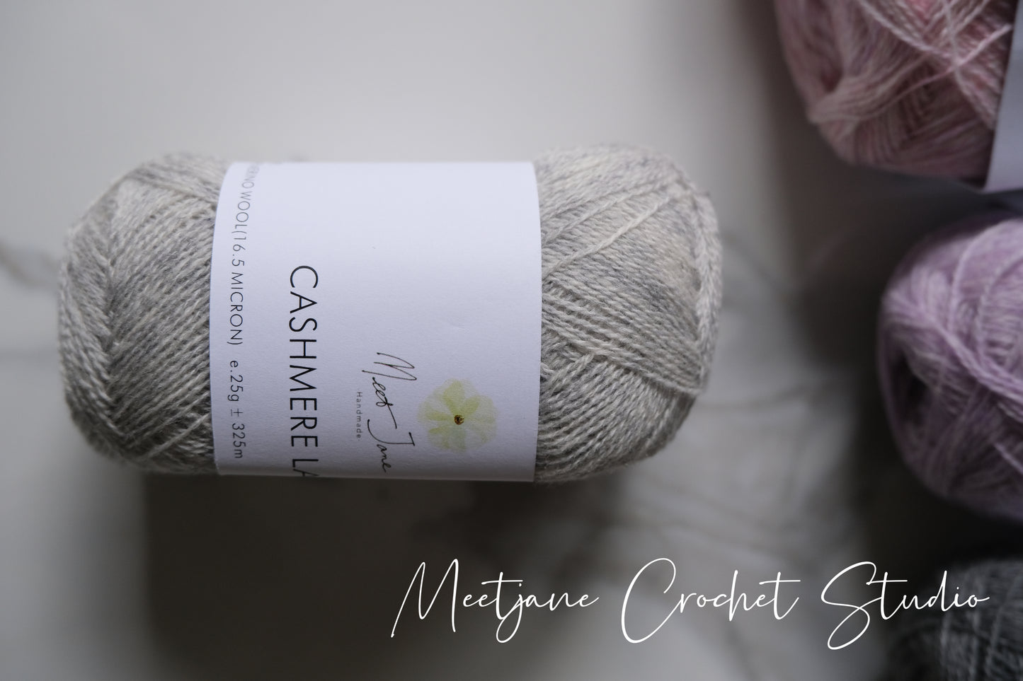 Crochet yarn|cashmere lace|25g