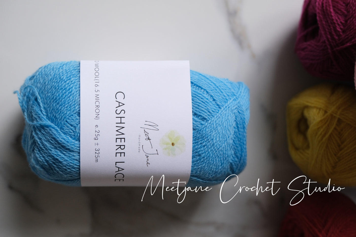Crochet yarn|cashmere lace|25g|Bright colours