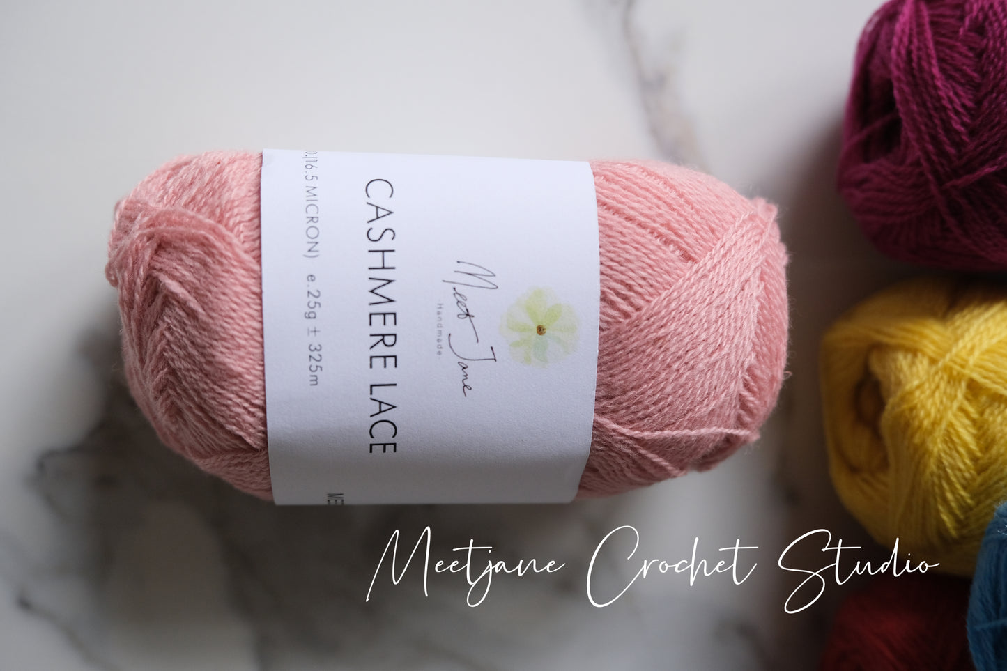Crochet yarn|cashmere lace|25g|Bright colours