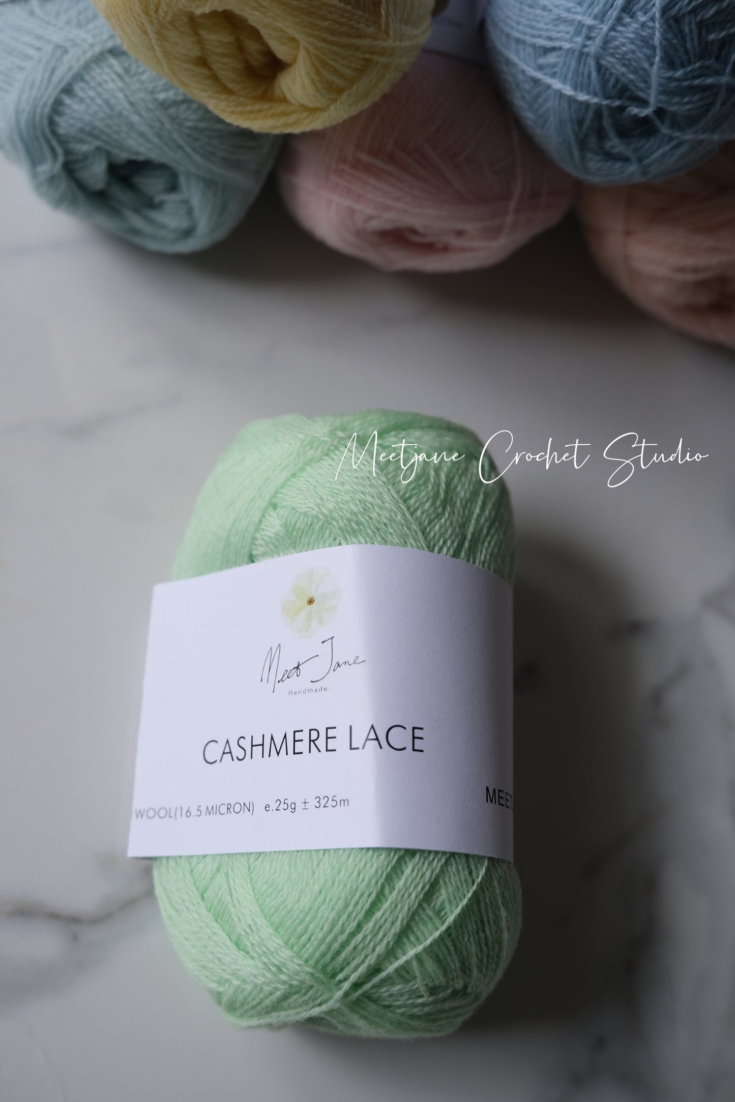Crochet yarn|cashmere lace|25g|macaroon colours
