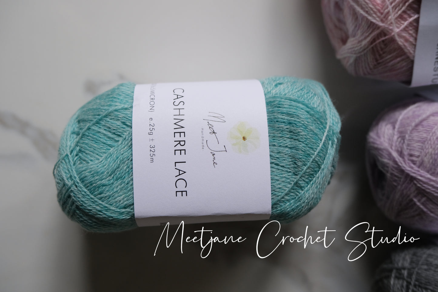 Crochet yarn|cashmere lace|25g