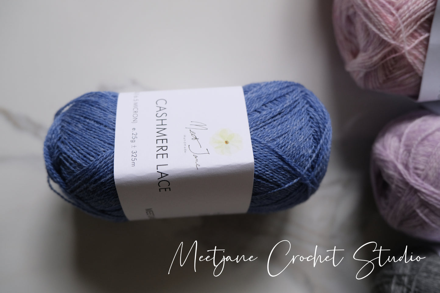 Crochet yarn|cashmere lace|25g