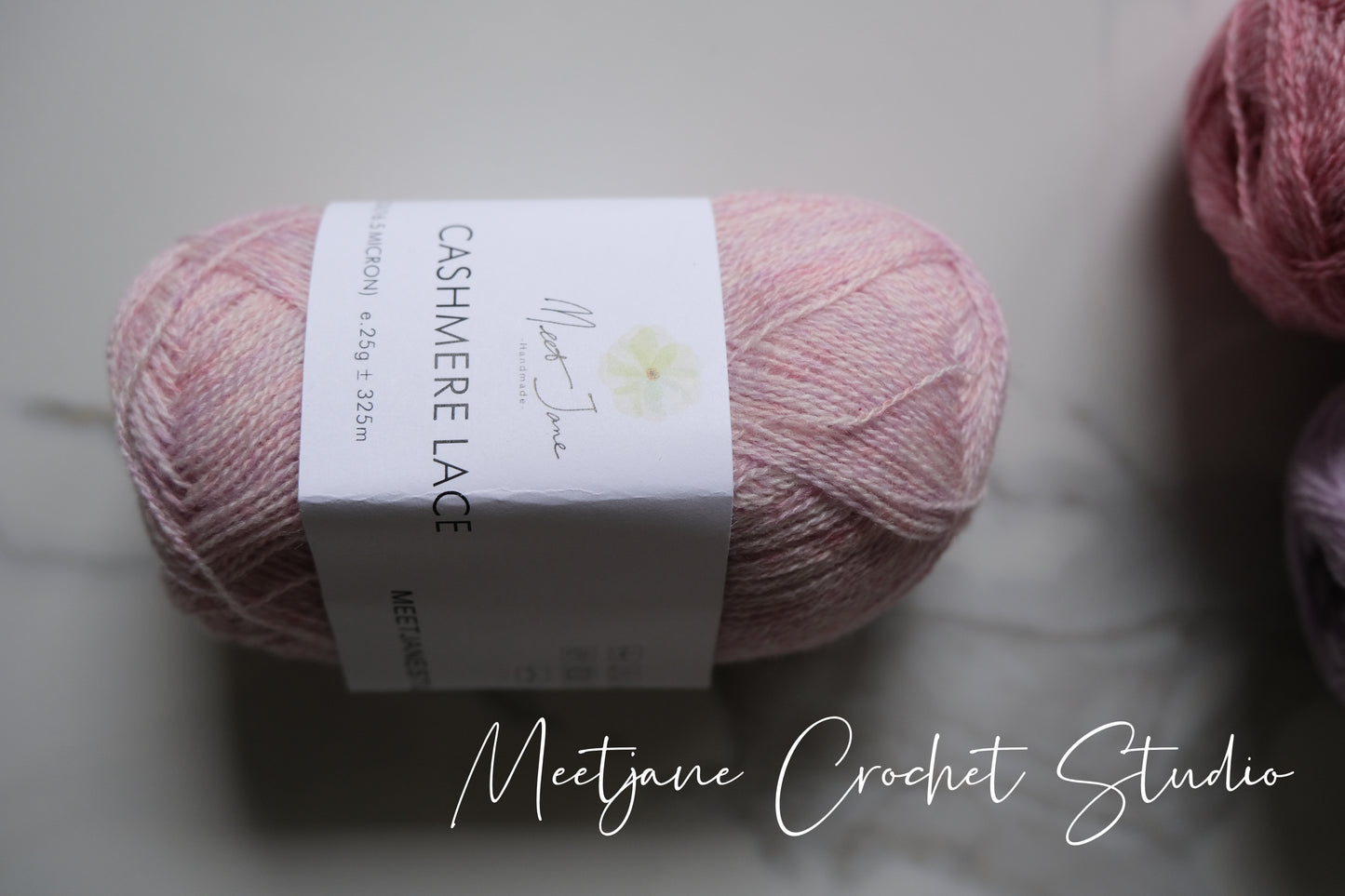 Crochet yarn|cashmere lace|25g