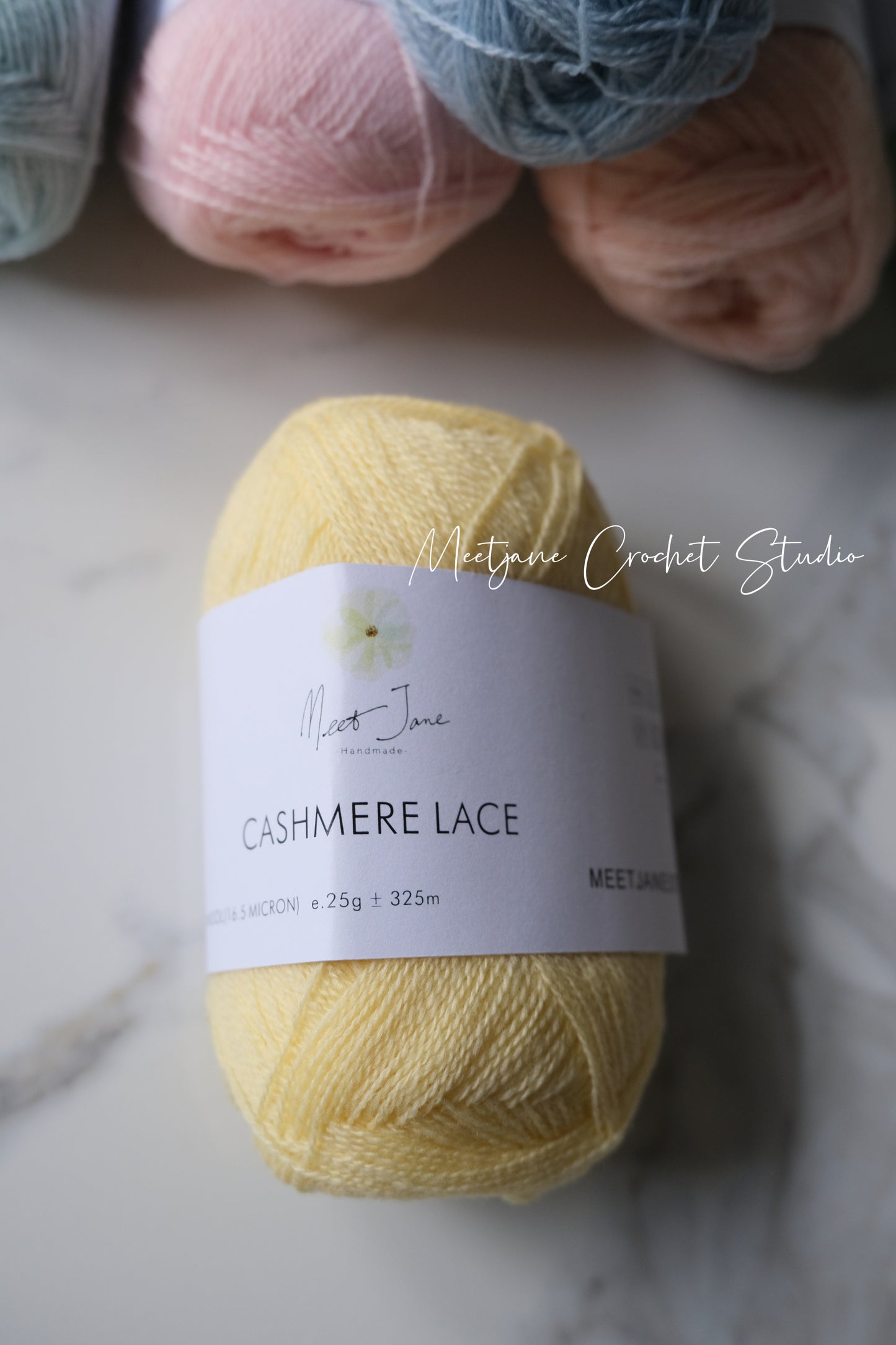Crochet yarn|cashmere lace|25g|macaroon colours