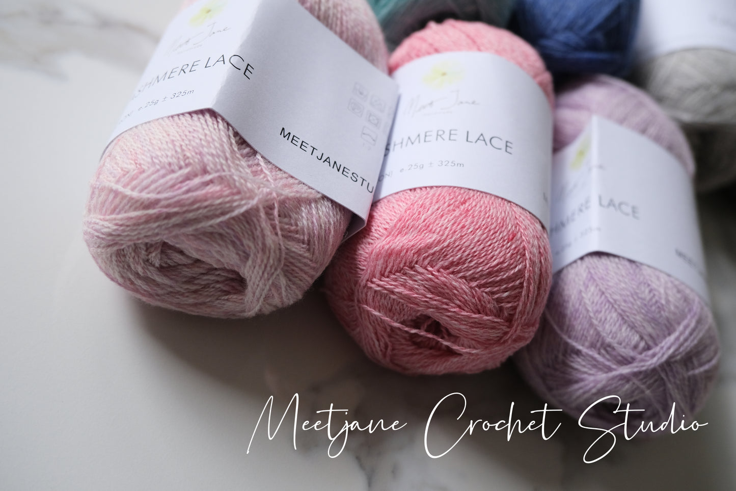 Crochet yarn|cashmere lace|25g