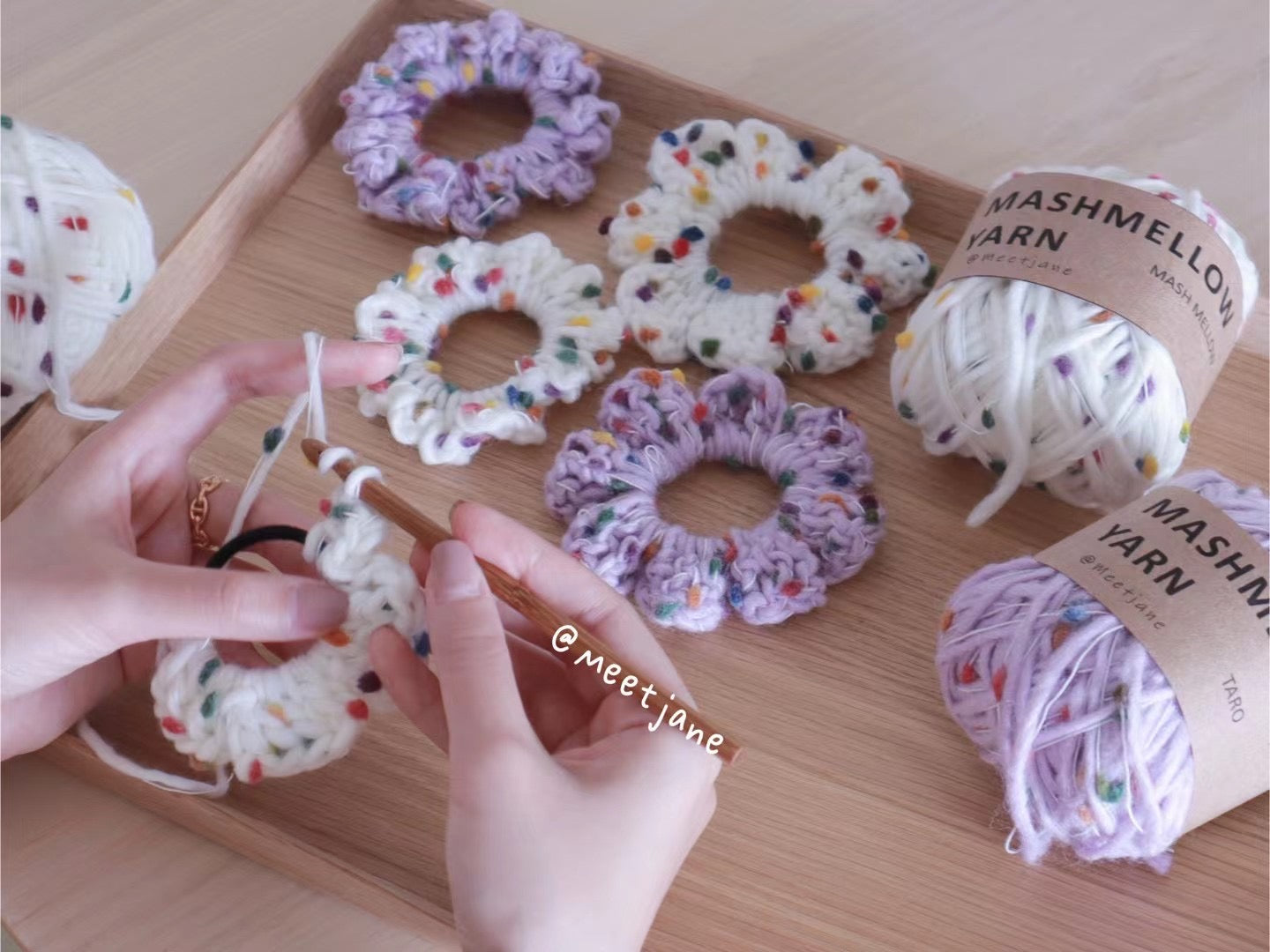 Crochet Workshop| Learn to crochet scrunchies 【1 session】Beginner friendly