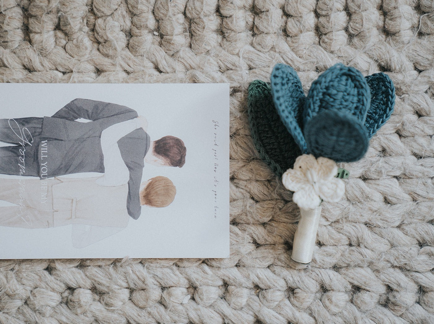 Crochet Wedding|Melbourne handmade |Wedding bouquet|Groomsmen buttonhole