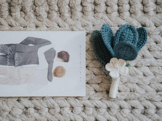 Crochet Wedding|Melbourne handmade |Wedding bouquet|Groomsmen buttonhole