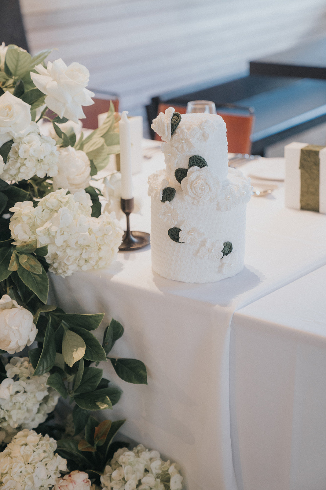 Crochet Wedding|Crochet double barrel Wedding cake