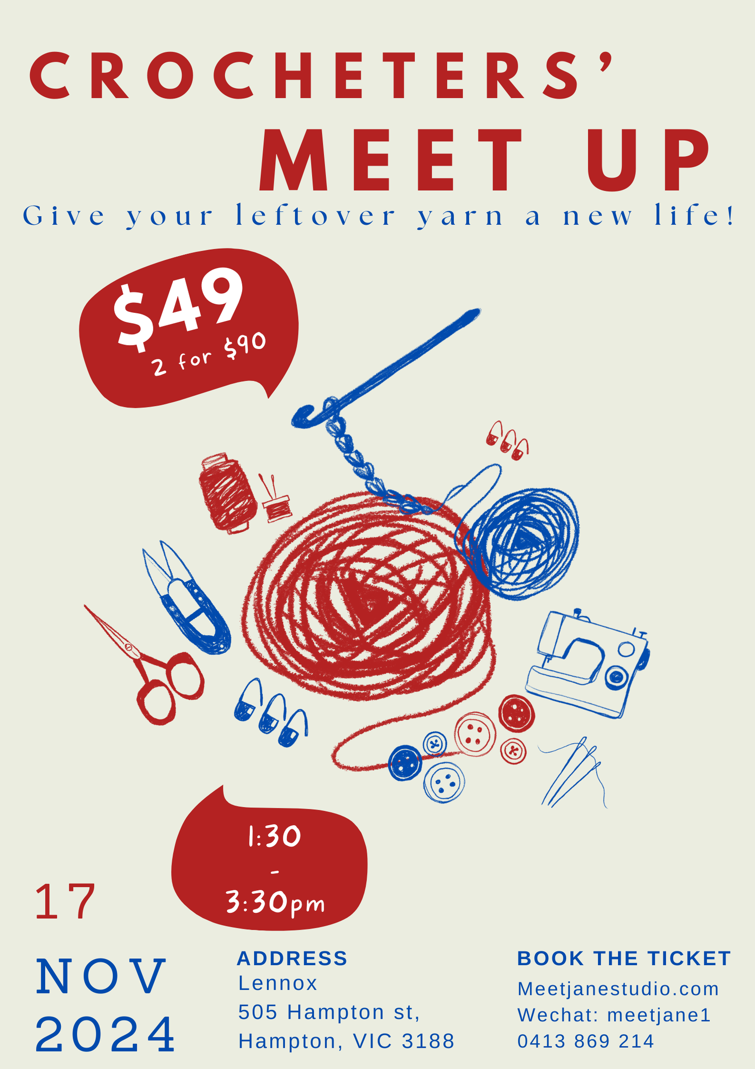 Crocheters' meetup 17 NOV 2024