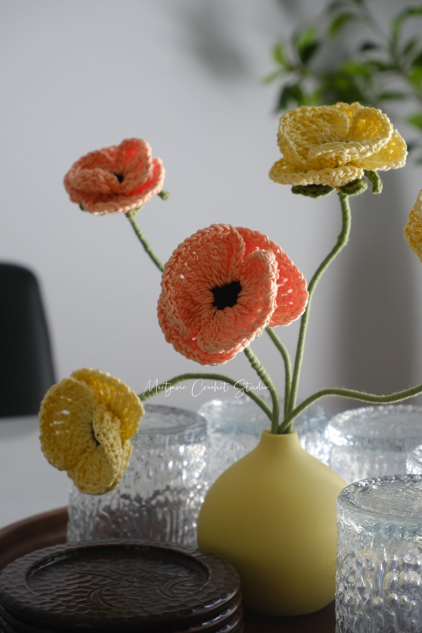 Crochet Workshop| Learn to crochet Poppy flowers|【2 sessions】