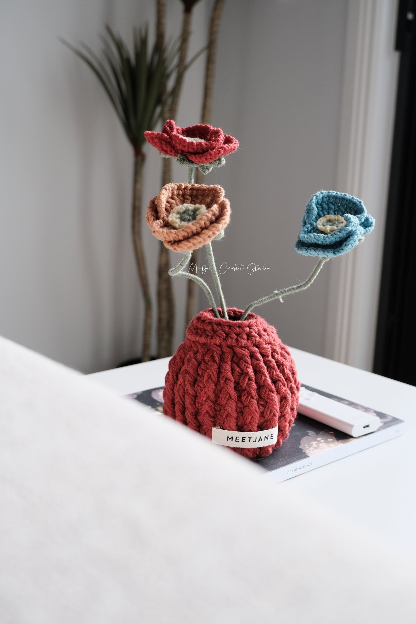 Meetjane bouquet| Melbourne handmade crochet flower |Papaver rhoeas|Poppy|Chinese new year edition