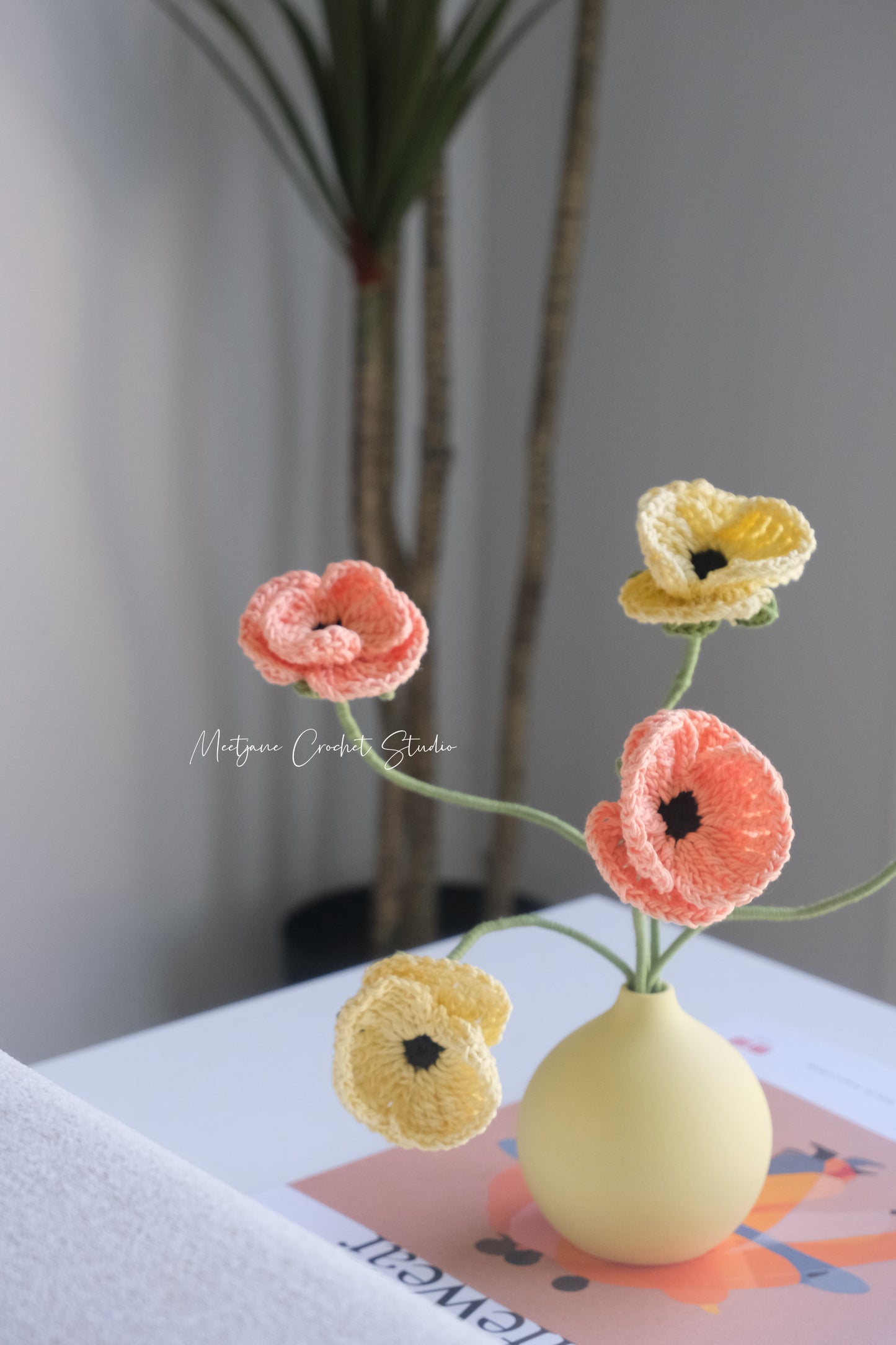 Crochet Workshop| Learn to crochet Poppy flowers|【2 sessions】