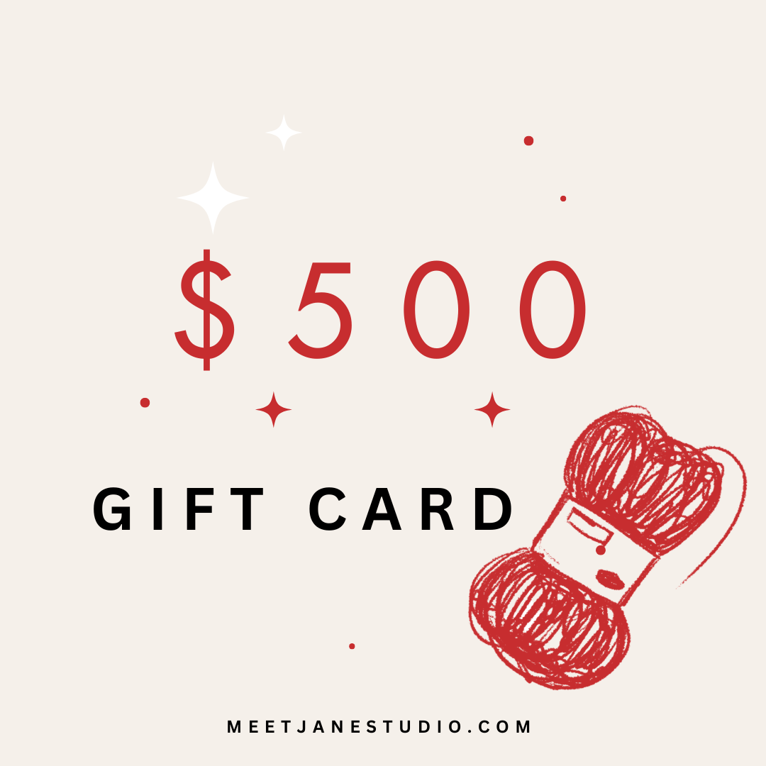 Meetjane Crochet Studio Gift card|perfect gift for her/him/friend/mum