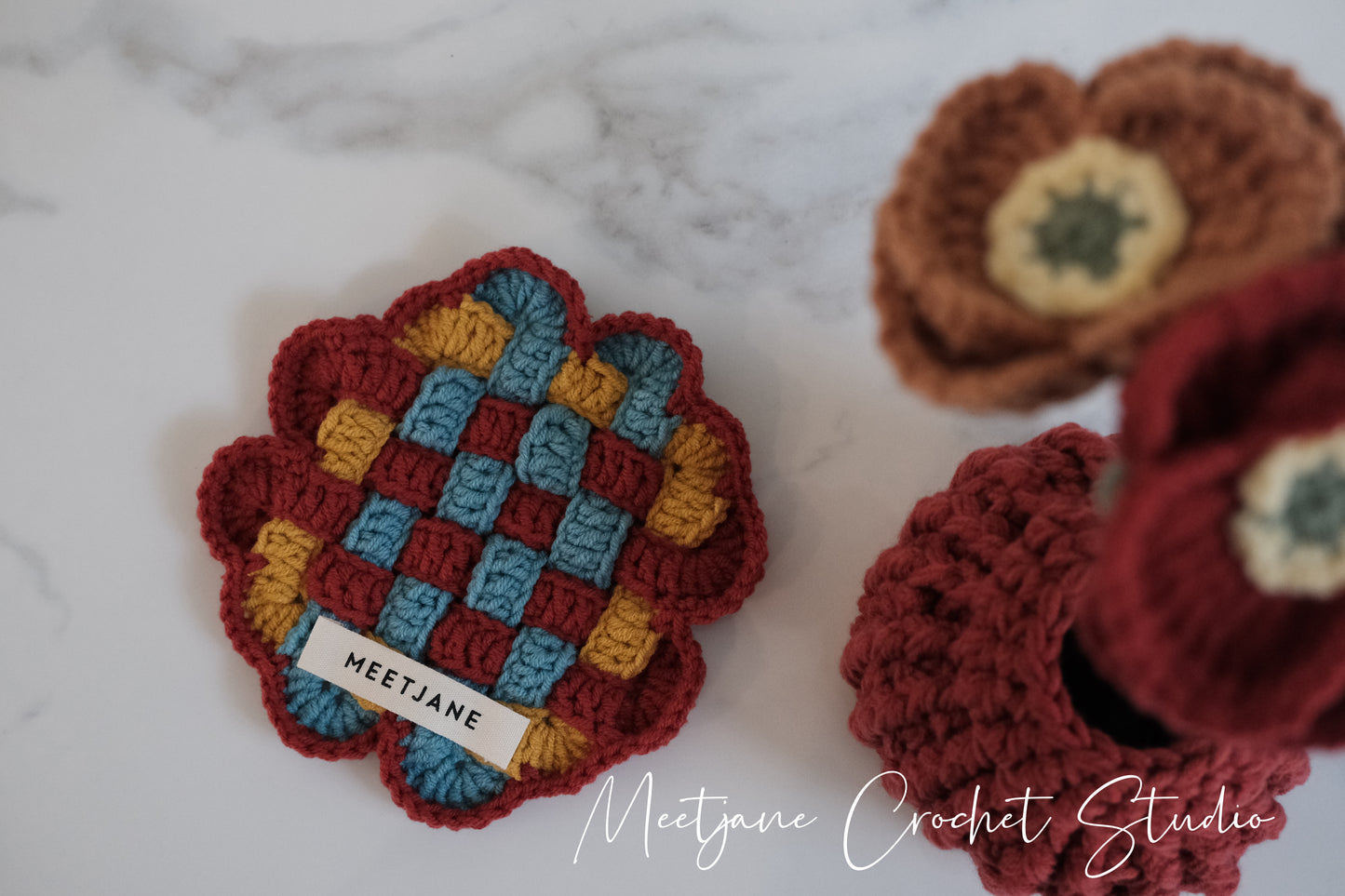 Crochet Workshop| Learn to crochet Chinese New Year Coaster|Beginner friendly