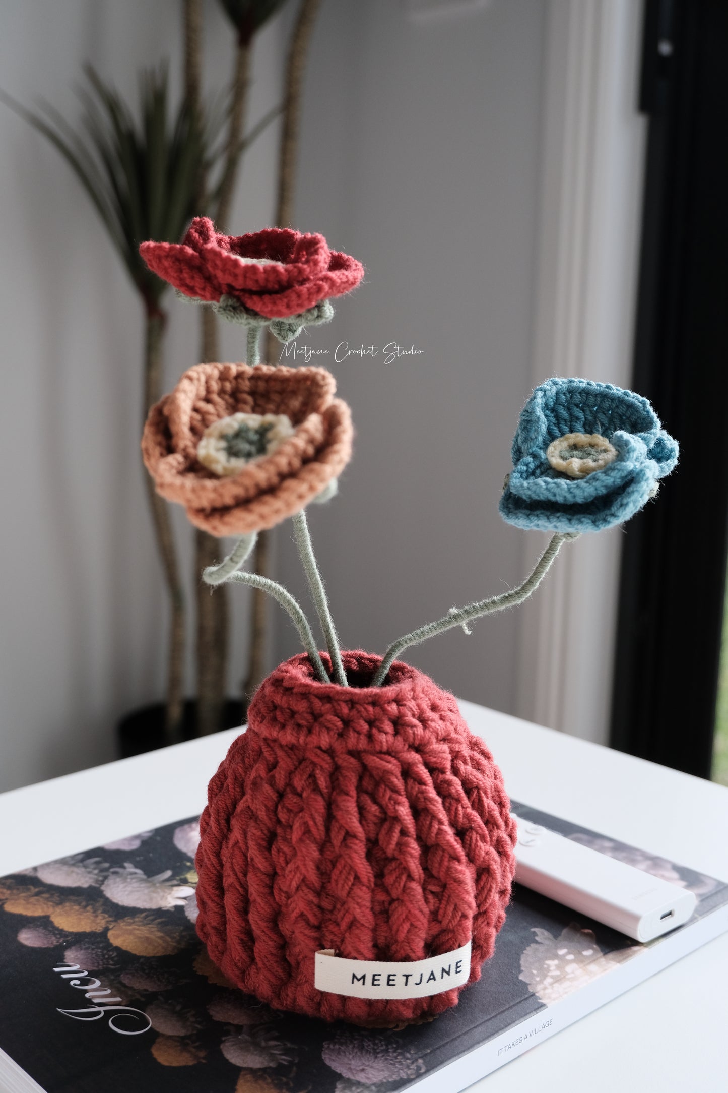 Meetjane bouquet| Melbourne handmade crochet flower |Papaver rhoeas|Poppy|Chinese new year edition