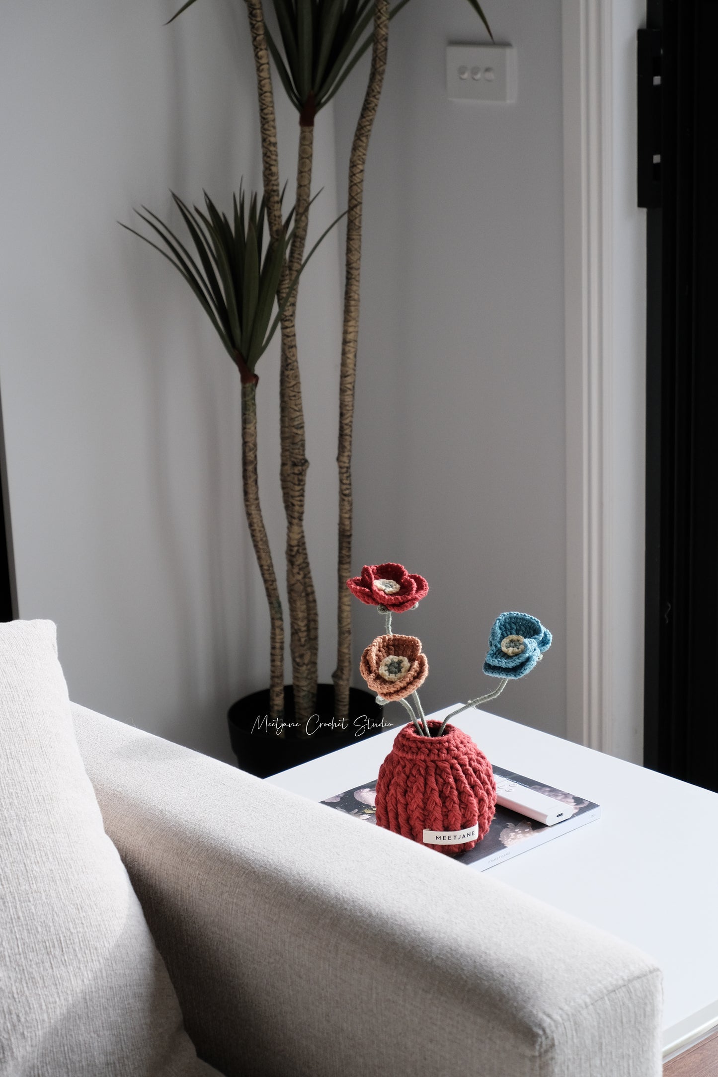 Meetjane bouquet| Melbourne handmade crochet flower |Papaver rhoeas|Poppy|Chinese new year edition
