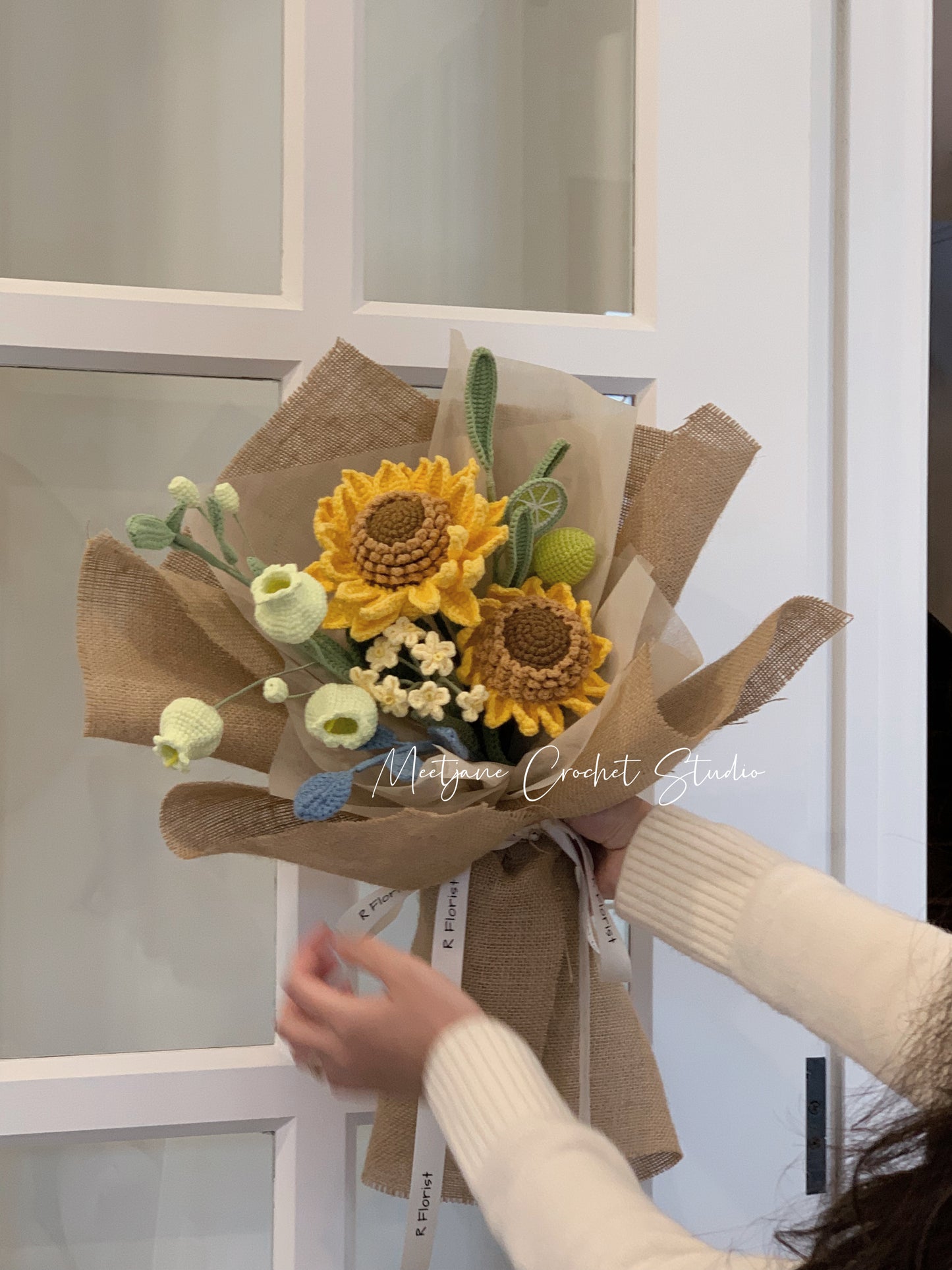 Meetjane bouquet| Melbourne handmade crochet flower |bouquet|sunflower|MELBOURNE ONLY