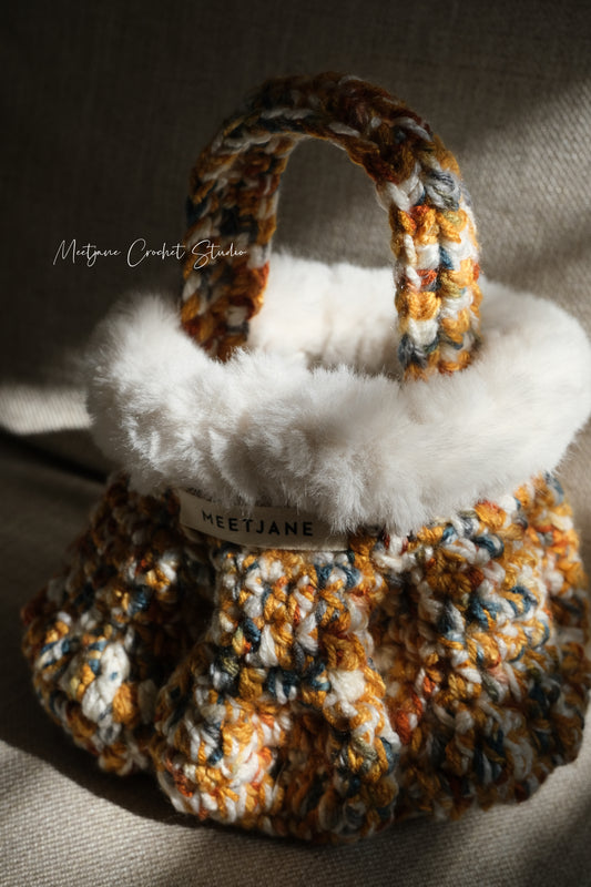 2024 Winter edition|crocheted handbag|Mushroom bag|gift for her|Sunlit Shore