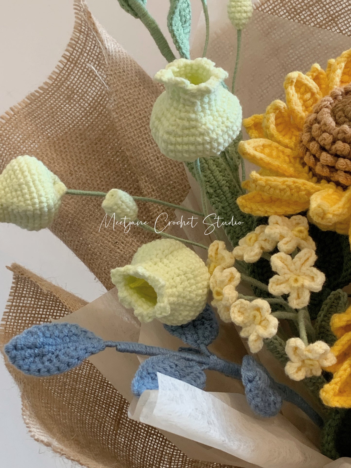 Meetjane bouquet| Melbourne handmade crochet flower |bouquet|sunflower|MELBOURNE ONLY