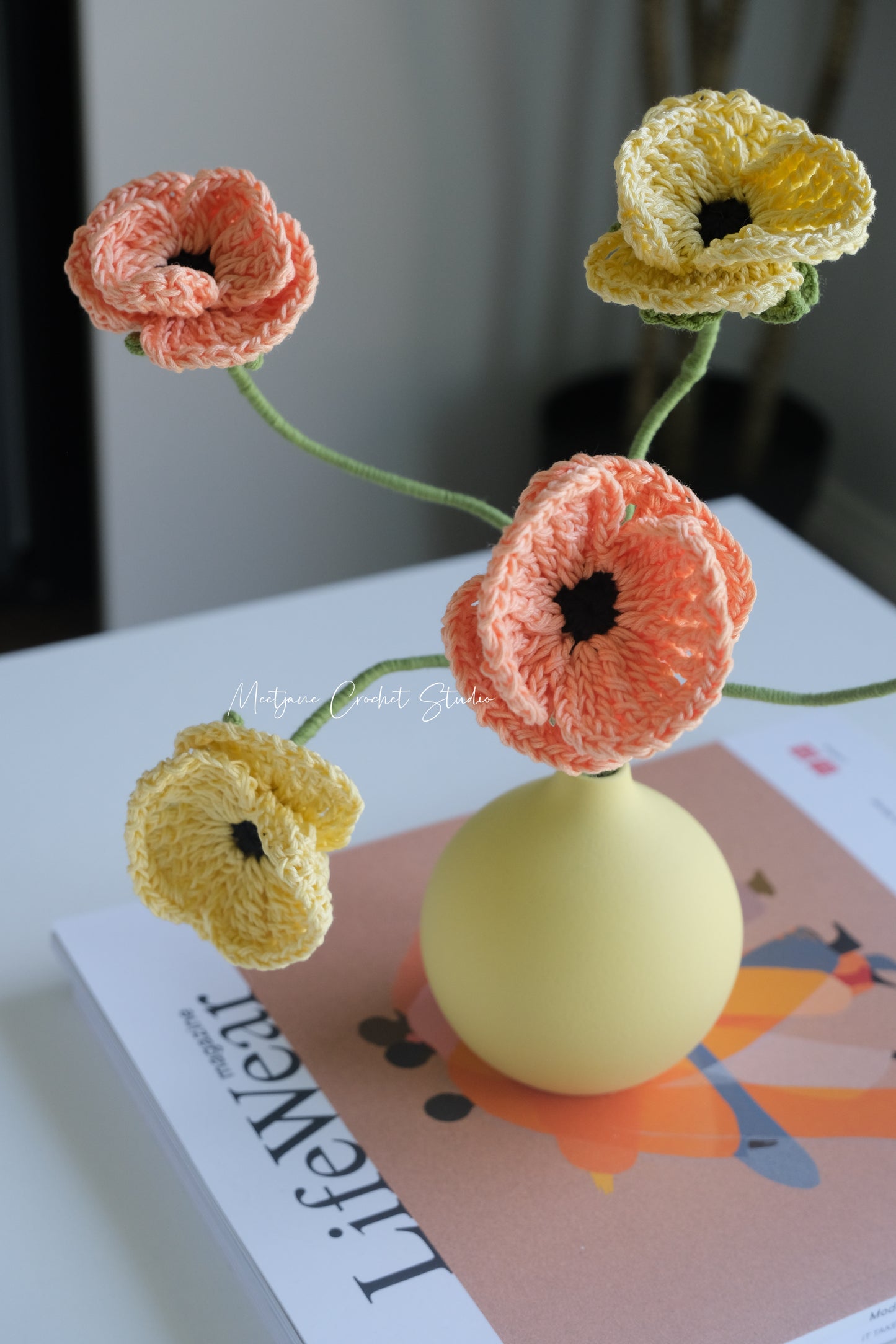 Crochet Workshop| Learn to crochet Poppy flowers|【2 sessions】