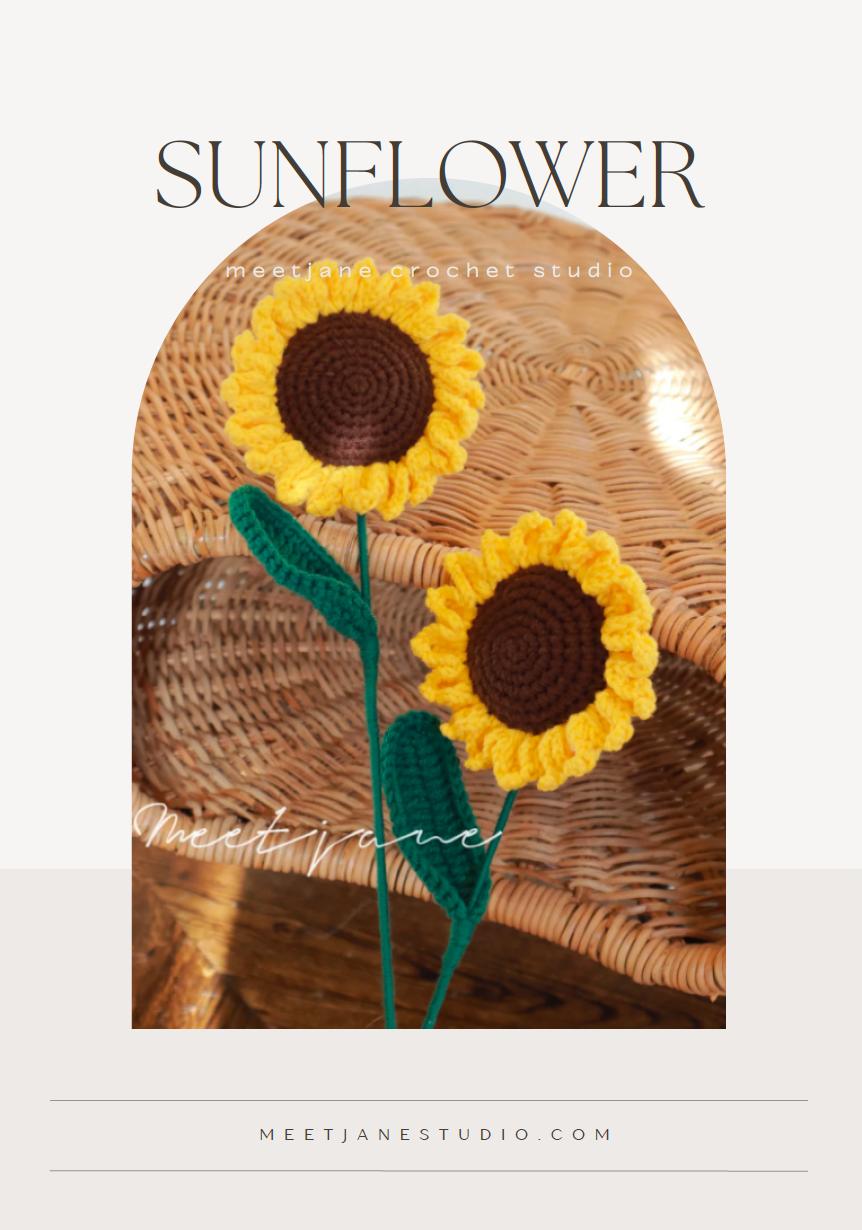 Crochet Pattern and Kit|Sunflower