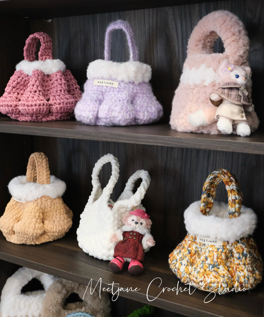 Crochet Workshop| Learn to crochet a mushroom bag|winter must have|【3 sessions/ 7.5hrs】beginner friendly