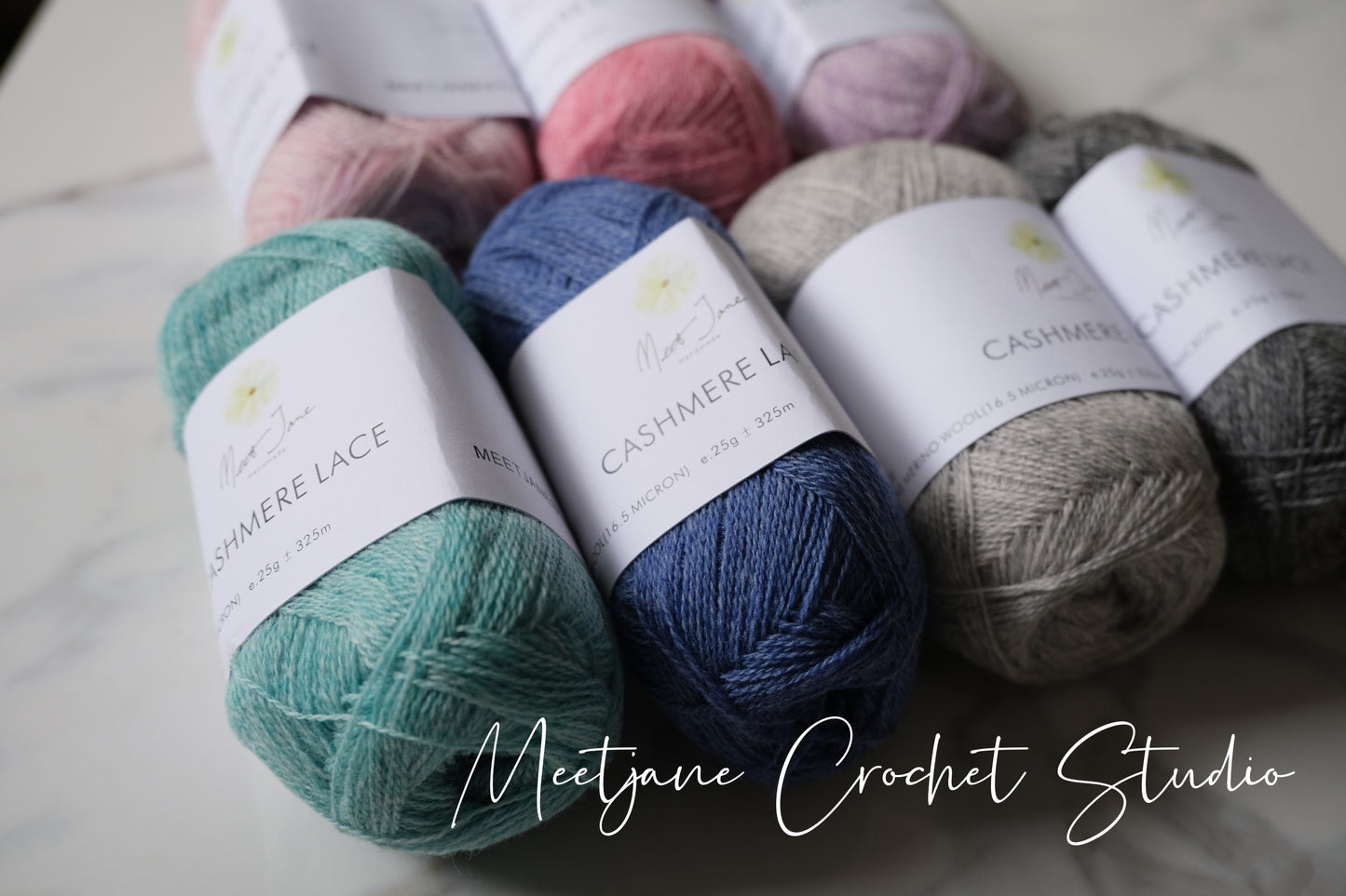 Crochet yarn|cashmere lace|25g