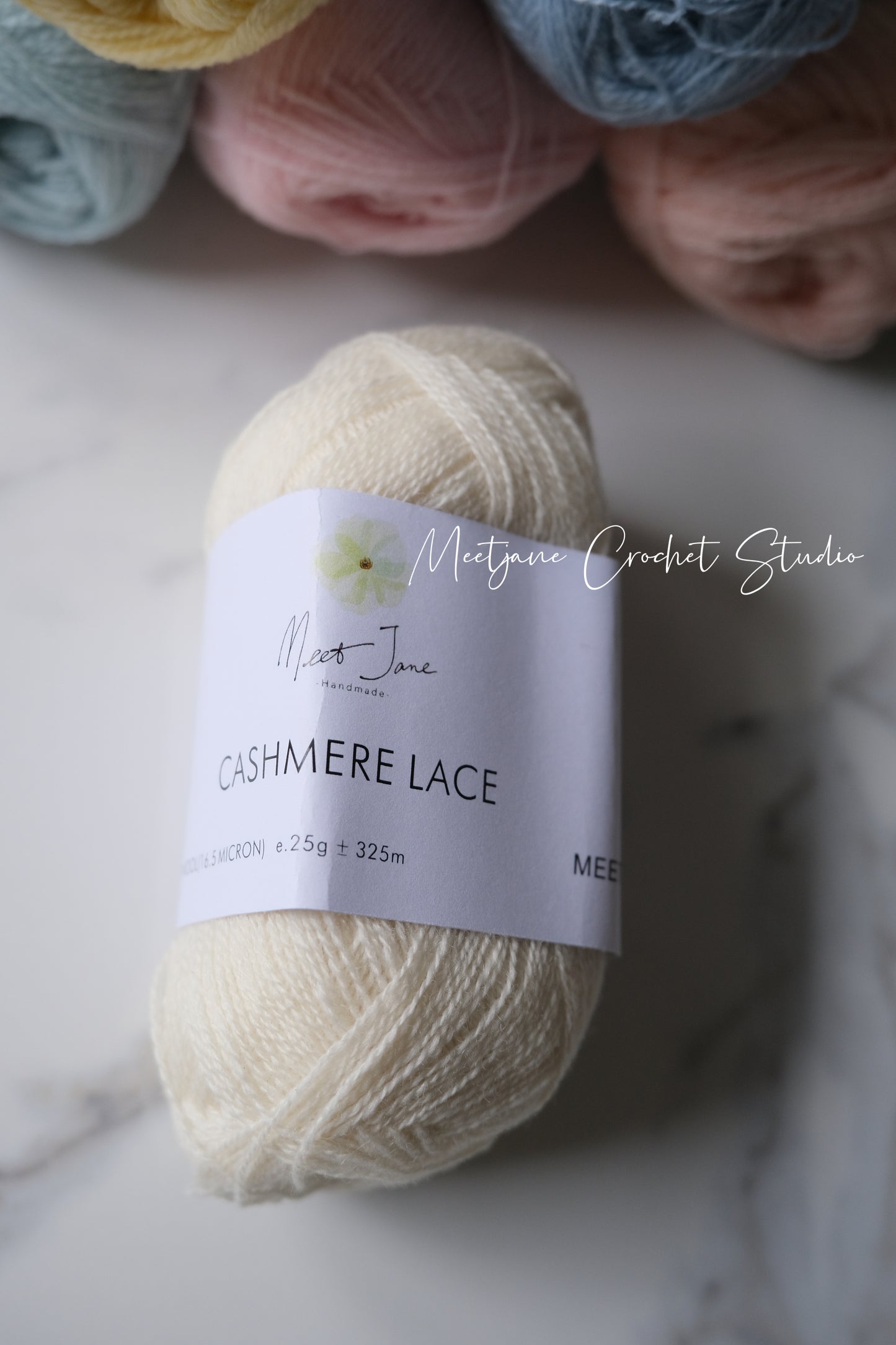 Crochet yarn|cashmere lace|25g|macaroon colours