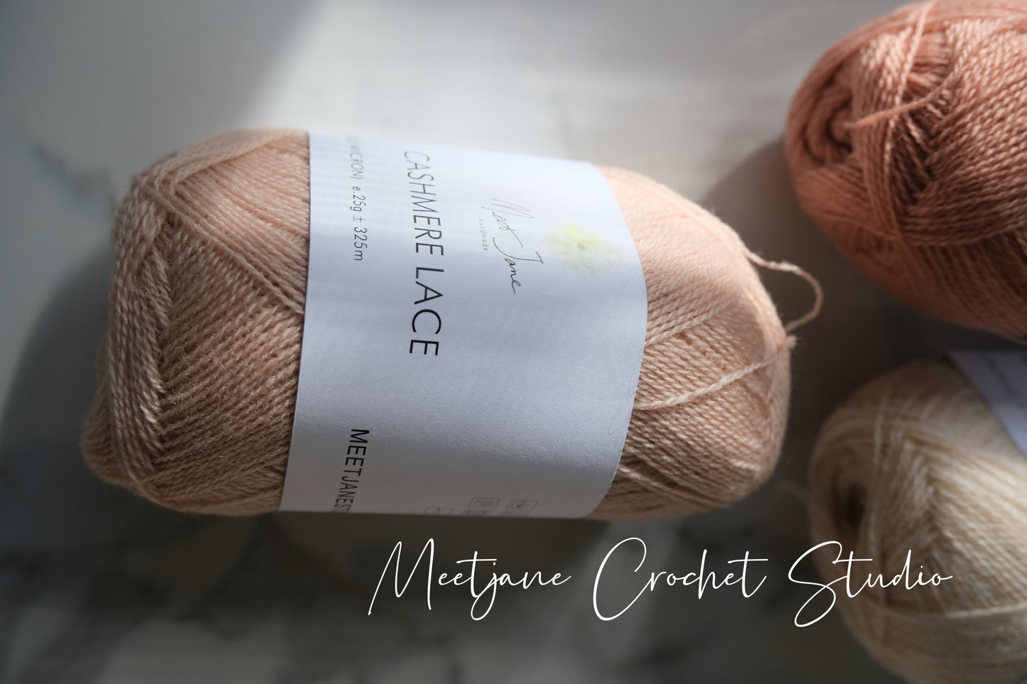 Crochet yarn|cashmere lace|25g|Autumn
