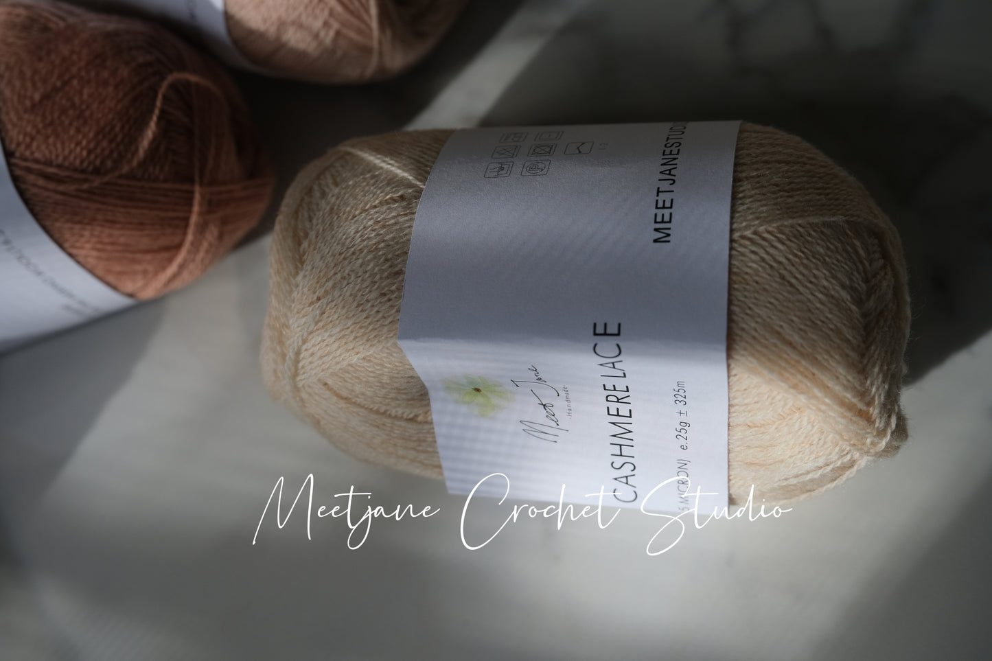 Crochet yarn|cashmere lace|25g|Autumn