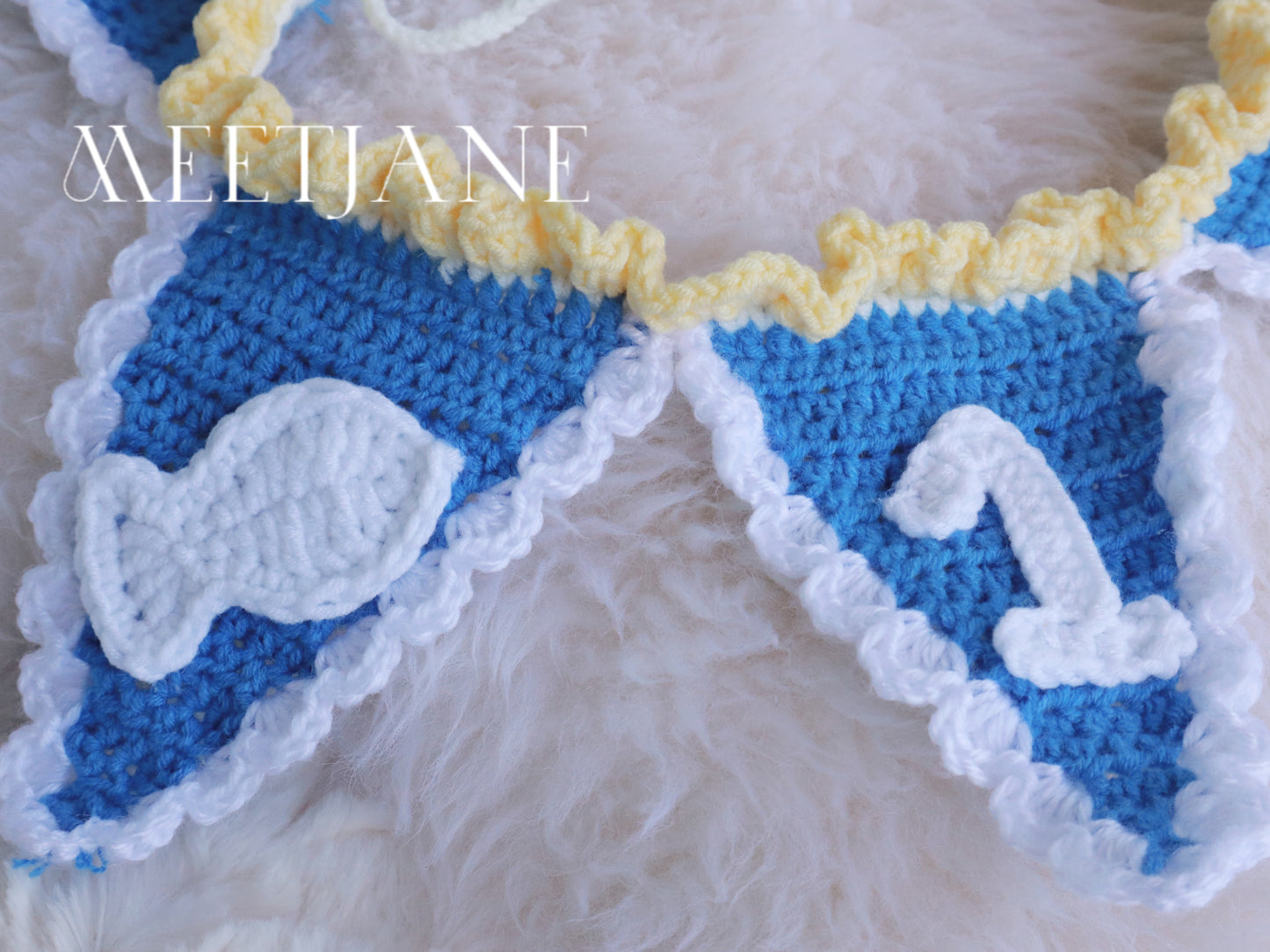 Crochet pet neckwear|Melbourne handmade |CUSTOMIZABLE|Birthday gift