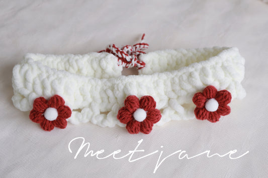 Crochet Pet Neckwear|Melbourne handmade |Cute flowers