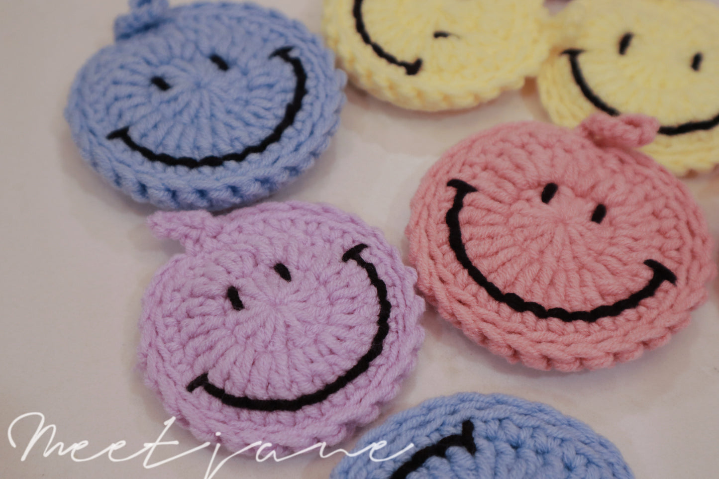 Crochet Accessories|Key chain|SMILE FACE