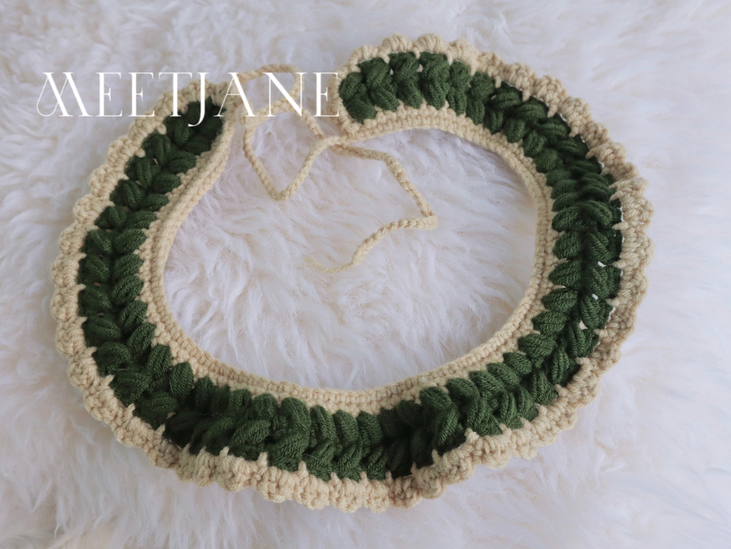 Crochet Pet Neckwear|Golden Wheat