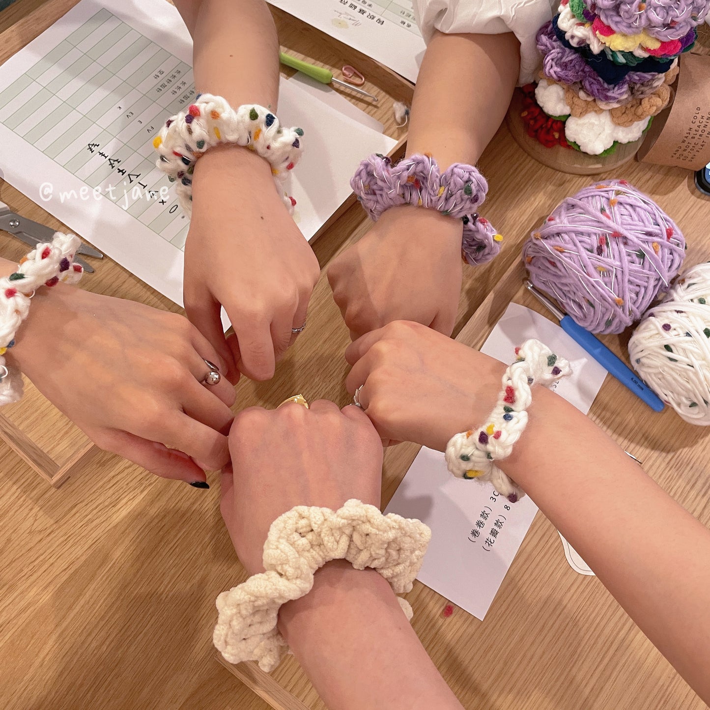 Crochet Workshop| Learn to crochet scrunchies 【1 session】Beginner friendly